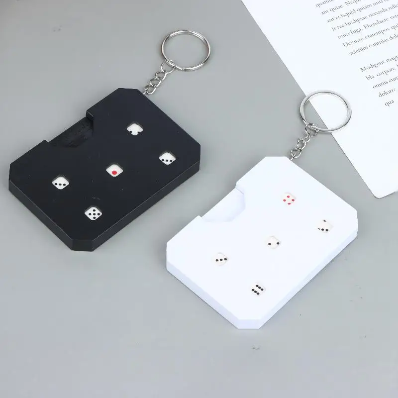 Stress Relief Press Dice EDC Fidget Toy Mechanical Sensory Toy Mini Board Game Prop for Kids Party Gathering Use