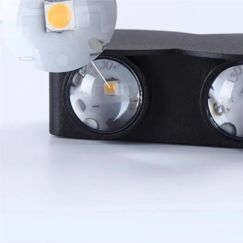 HRBAJ-الألومنيوم وحدة إضاءة LED جداريّة ضوء مقاوم للماء في الهواء الطلق داخلي IP65 6 واط الجدار مصباح للإضاءة الليلية لحديقة درج #2