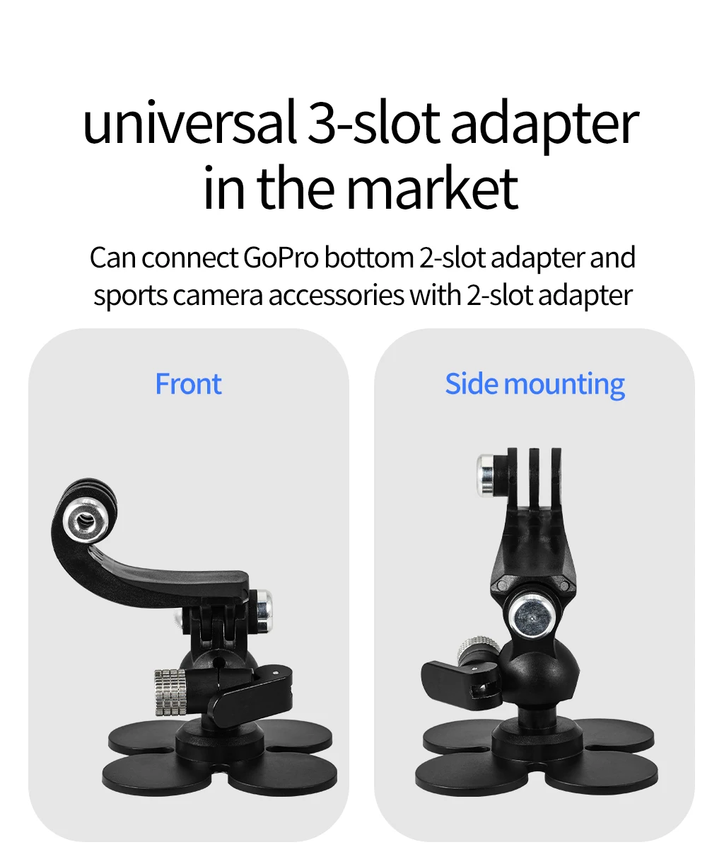 360 drehbare Helm-Kamerahalterung, flexible selbstklebende Basis, 17 mm Kugel für GoPro 13 12 11 Insta360 X4 X5 Ace Pro Motorradhalterung – Detail 16