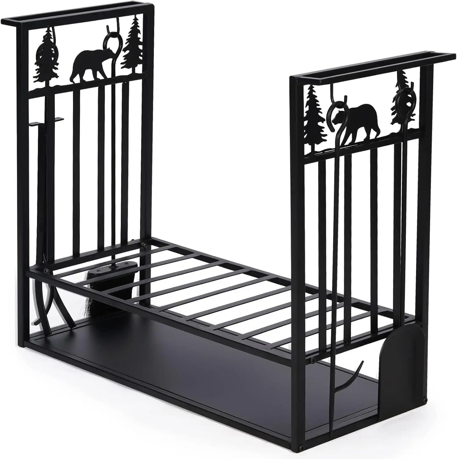 

Outdoor heavy log storage firewood rack, indoor and outdoor Nordic