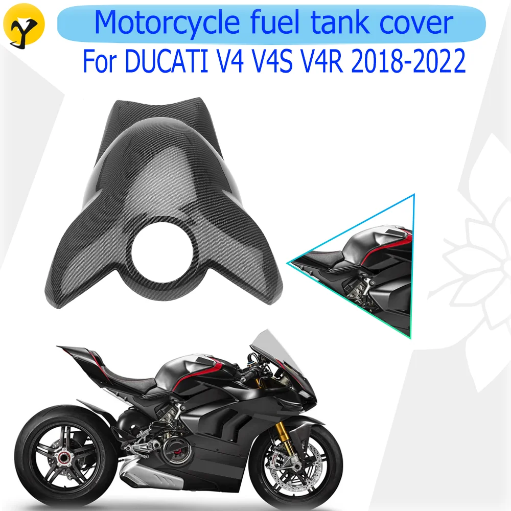 

Fits DUCATI Panigale V4 V4S V4R 2018 - 2021 2022 Motorcycle ABS Carbon Fiber Front Tank Cover Protector Fairing Kit Parts