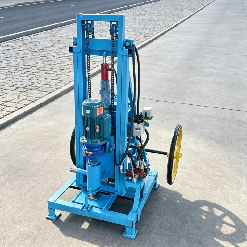 Máquina Perforadora de Orugas Mejorada y Personalizada, Equipo Universal de Perforación de Doble Modo (Agua-Aire) para Roca Dura y Capas de Suelo