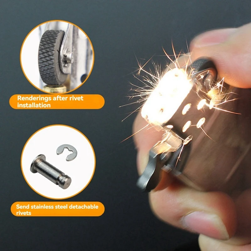 5 قطعة عجلات ل ZIPPO أخف الصلب عجلة طحن عجلة أخف والعتاد تألق عجلة الصوان عجلة الملحقات