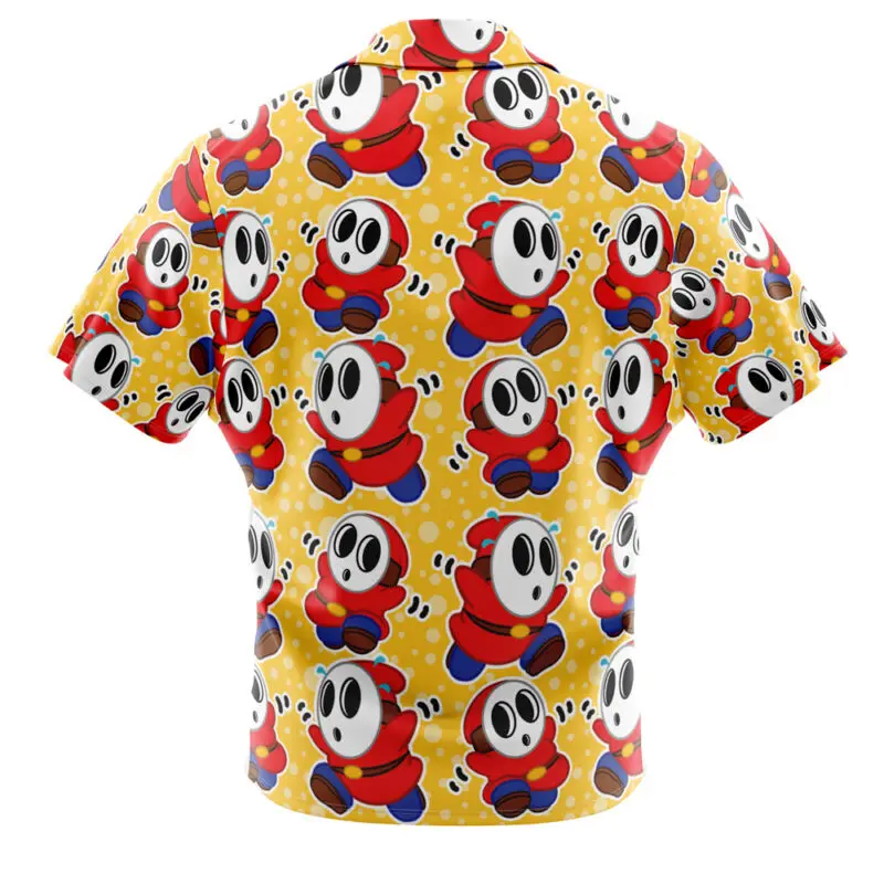 Camisa havaiana com botão Shy Guy Mario Bros