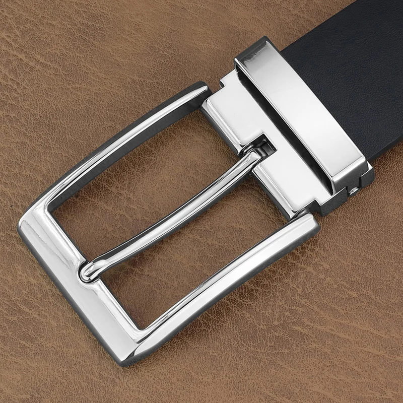 カジュアル男性デザイナーベルトビッグピンバックル高品質 3.8 センチメートル幅本革ウエストストラップジーンズセインチュールオム