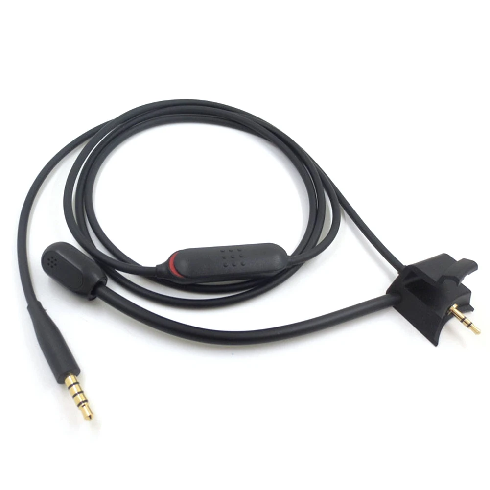 Replacement Audio Cable for QC 35 II QC35 QC35II Headphones with External Microphone Mic Mute Switch Earphone Line