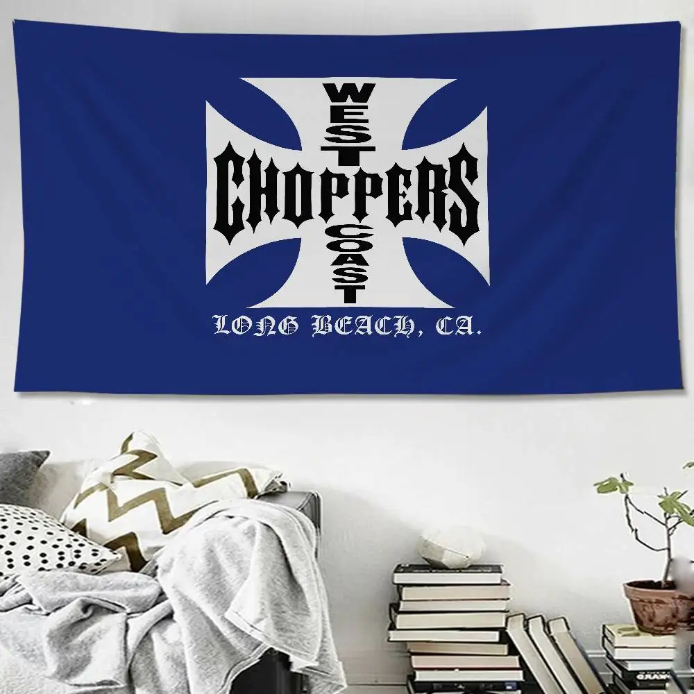 West C-Coast C-Choppers Cartoon Tapestry Art Science Fiction Room Home Decor Art Home Decor