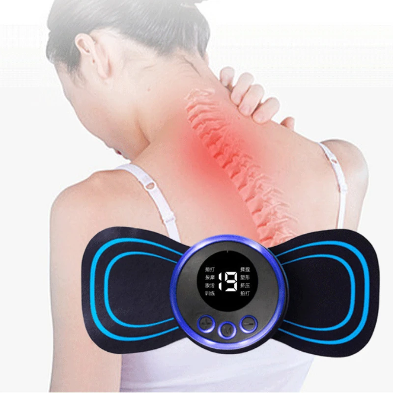 

Neck Massage gel pad Electric EMS Mini Cervical Back Muscle Pain Relief Patch Stimulator Massageador Mat Gel Pad replace Sticker