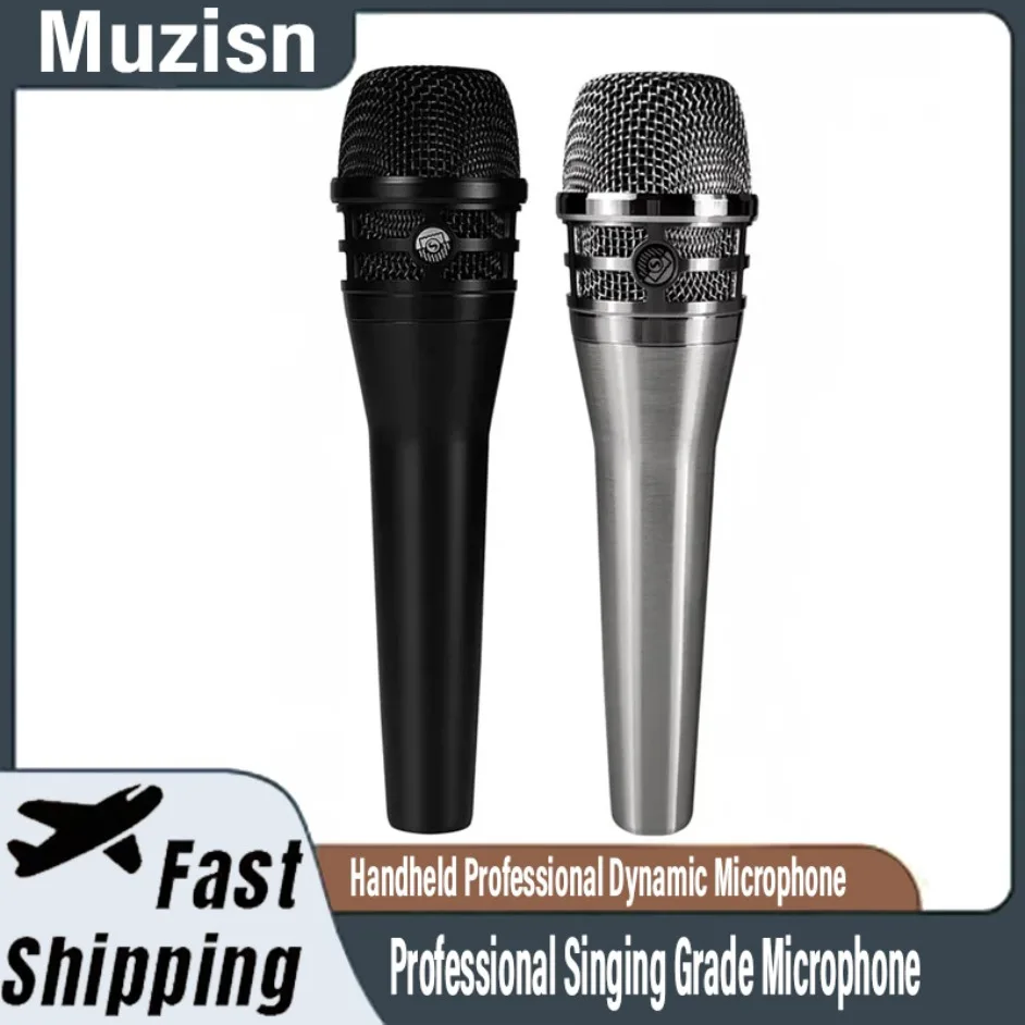 

Muzisn KSM8 Handheld Professional Dynamic Microphone Cardioid Microphone For Singer Stage Performance Karaoke Host Wired Mic