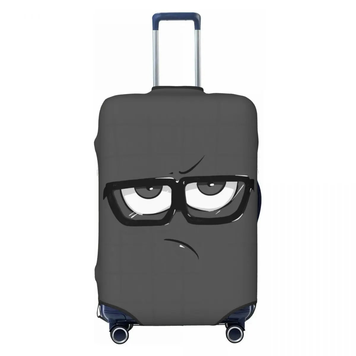 Funny 3D Face Suitcase Cover Cartoon Strectch Cruise Trip Protection Luggage Accesories Vacation