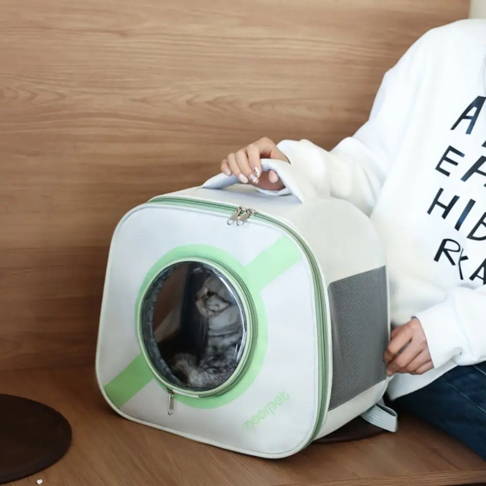 

Portable Pet Carrier Backpack Foldable Large Capacity Pet Travel Bags Comfortable Breathable Cat Carrying Bag Outdoor Travel