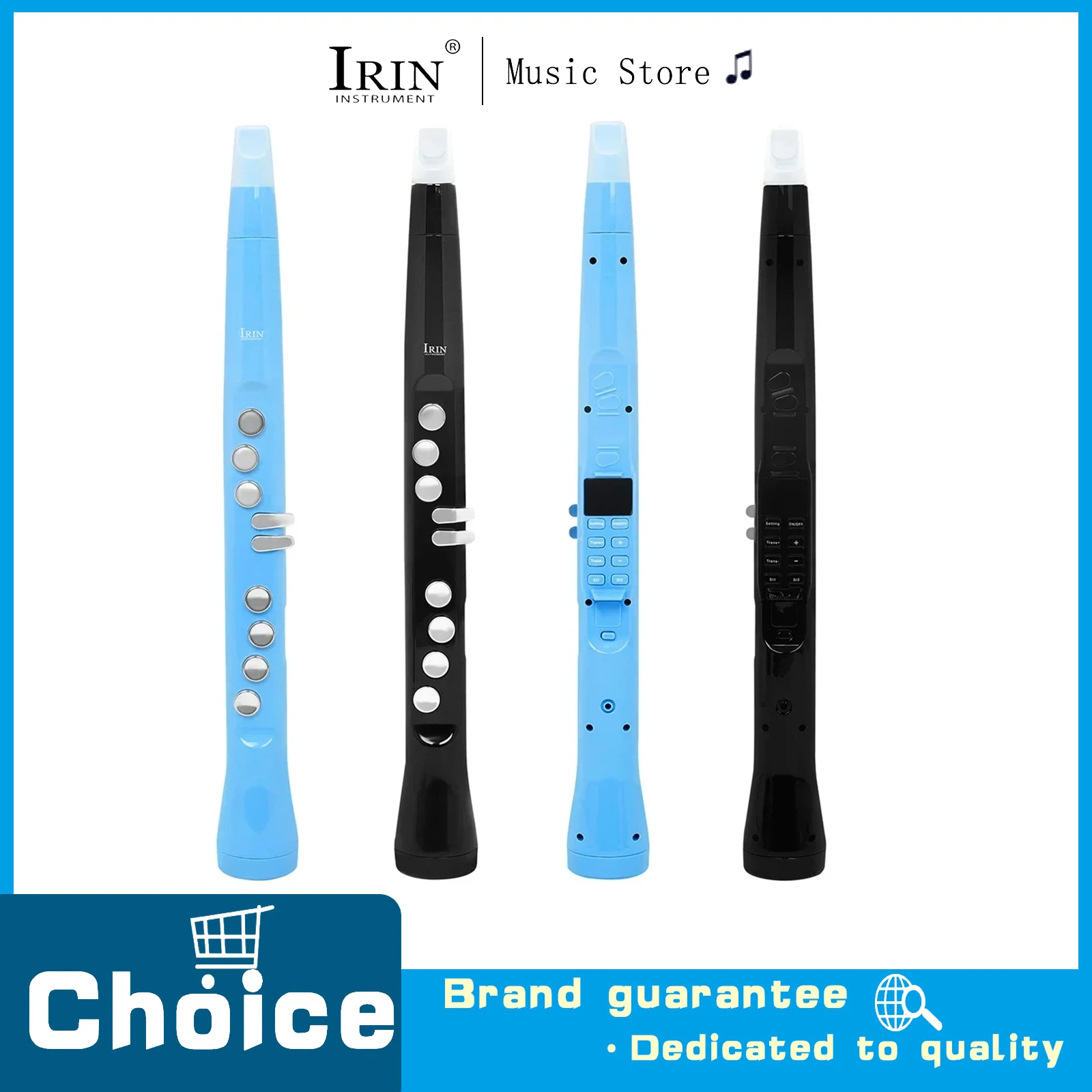 Electric Blowpipe Mini Sax Dual Fingering LCD Display Bluetooth Wireless Connection Electric Blowpipe Mini Flute Saxophone