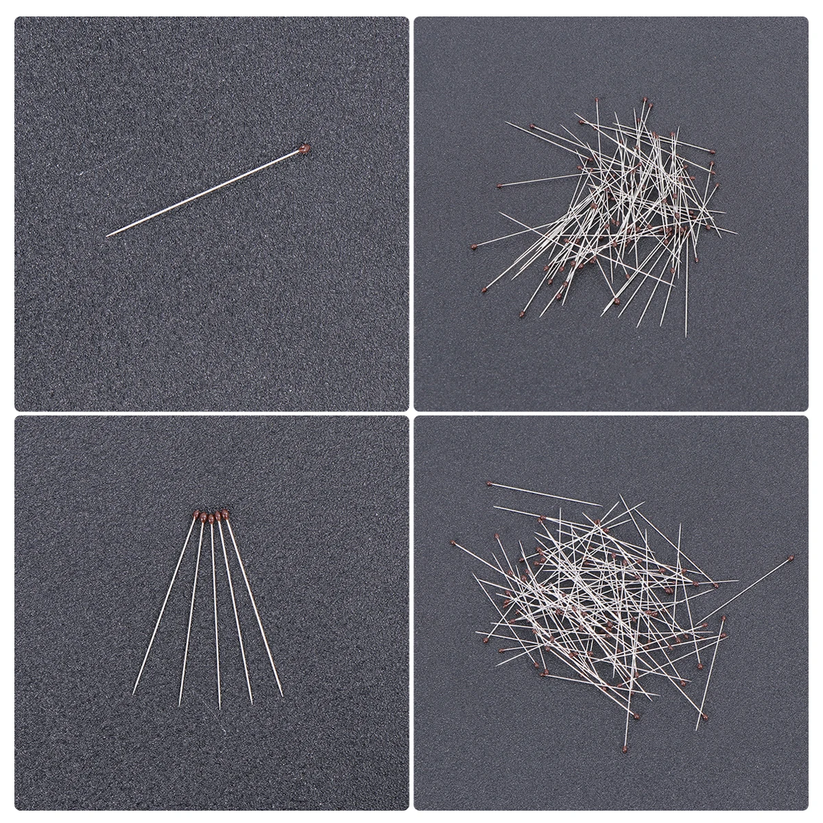 

100pcs Insect Specimen Stainless Steel Rubber Head Needles Science Education Entomology Small Medium Size Specimen