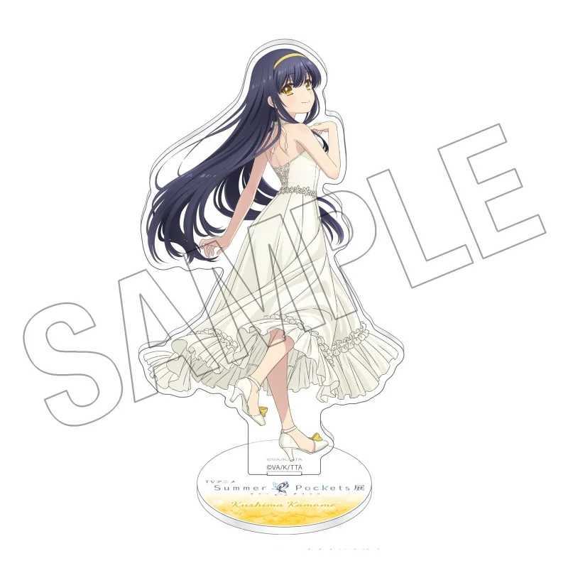 Anime Summer Pockets Acrylic Stand Ao Shiroha Kou Tsumugi Model figure Stand Plate Cosplay Prop Decor Cartoons keychain Gifts
