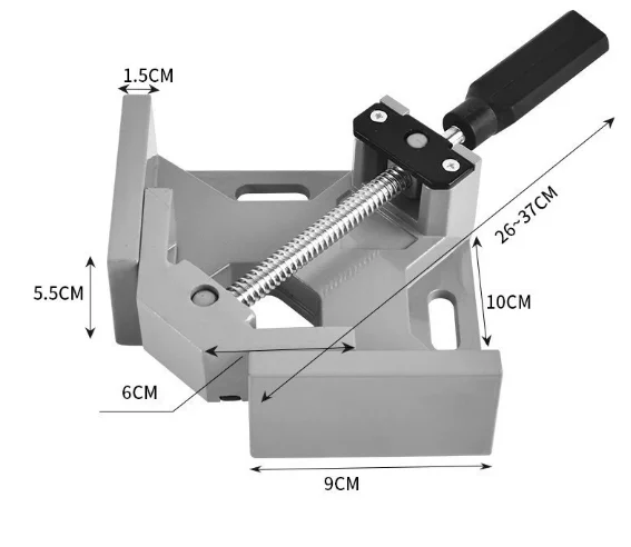 Frame Corner Clamp Right Angle Welding Woodworking Clamping Tool  90° 1PC Aluminum Alloy Clip Right Angle Clip Clamp Photo
