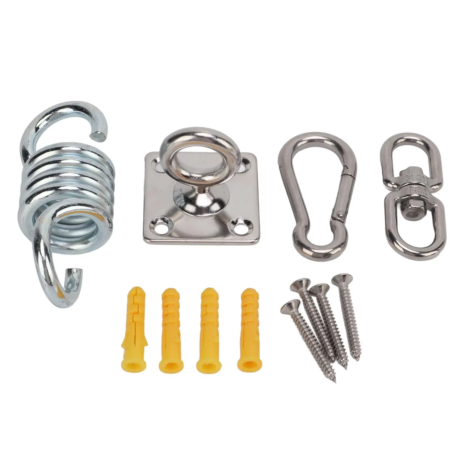 

Heavy-Duty Stainless Steel Ceiling Hanging Kit - 551lb Capacity Anchor Hook Bracket Suspension Hanger