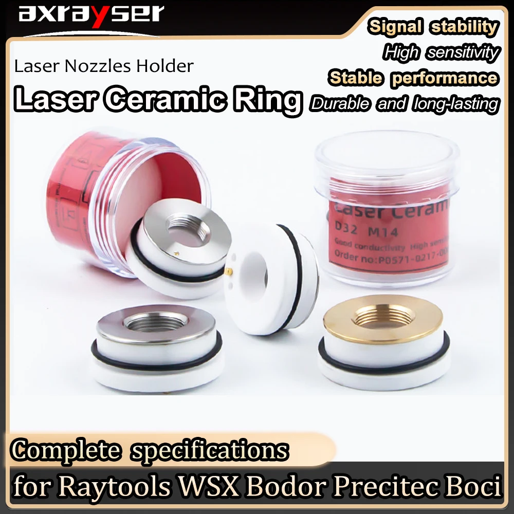 レーザーセラミック10個入り-m5-m8-m11-m14-レーザーノズルホルダー-raytools-wsx-precitec-bodor-boci-ファイバーレーザー切断ヘッド用