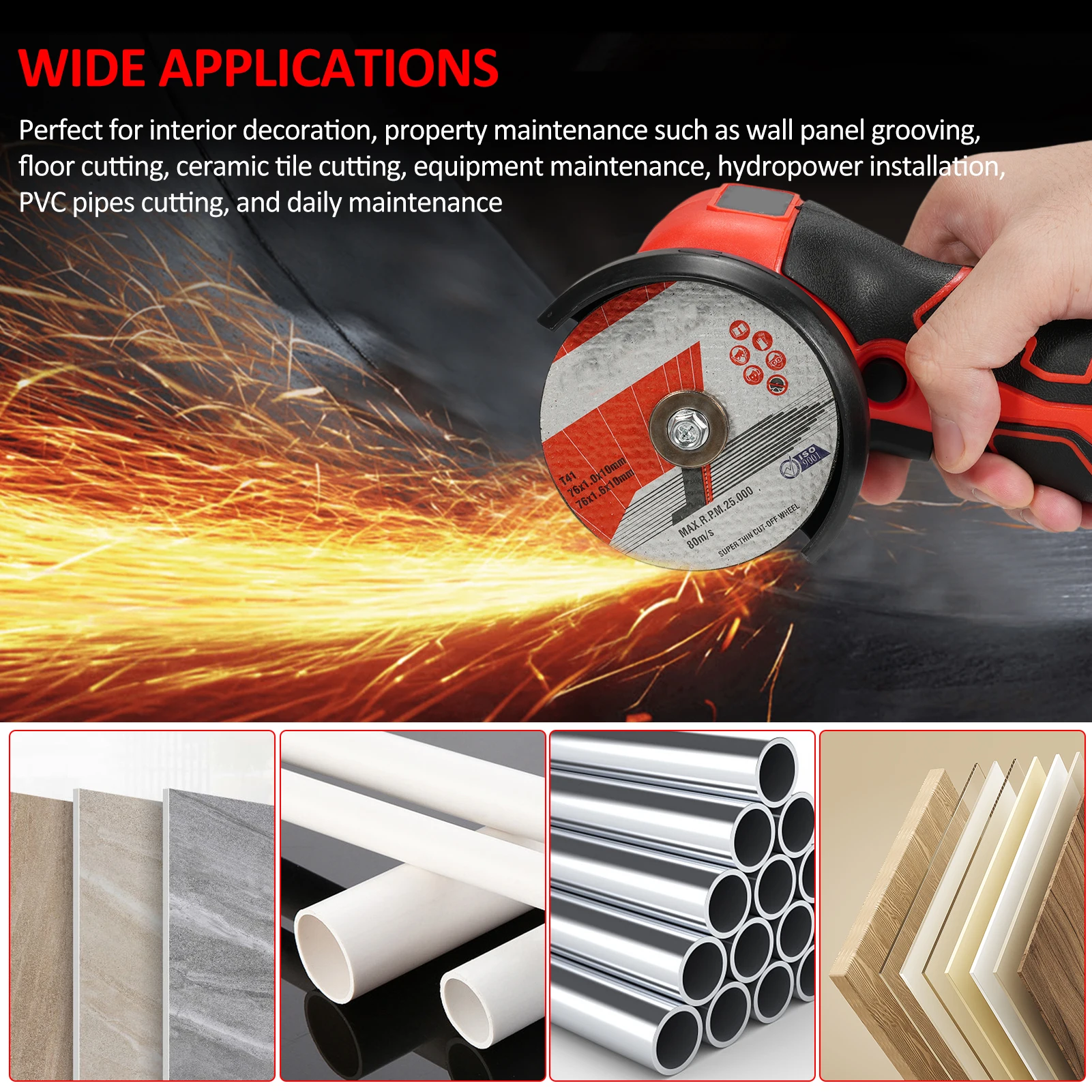 16.8V Mini Cordless Angle Grinder Rechargeable Grinding Tool Polishing Grinding Machine For Cutting Diamond Cordless Power Tools