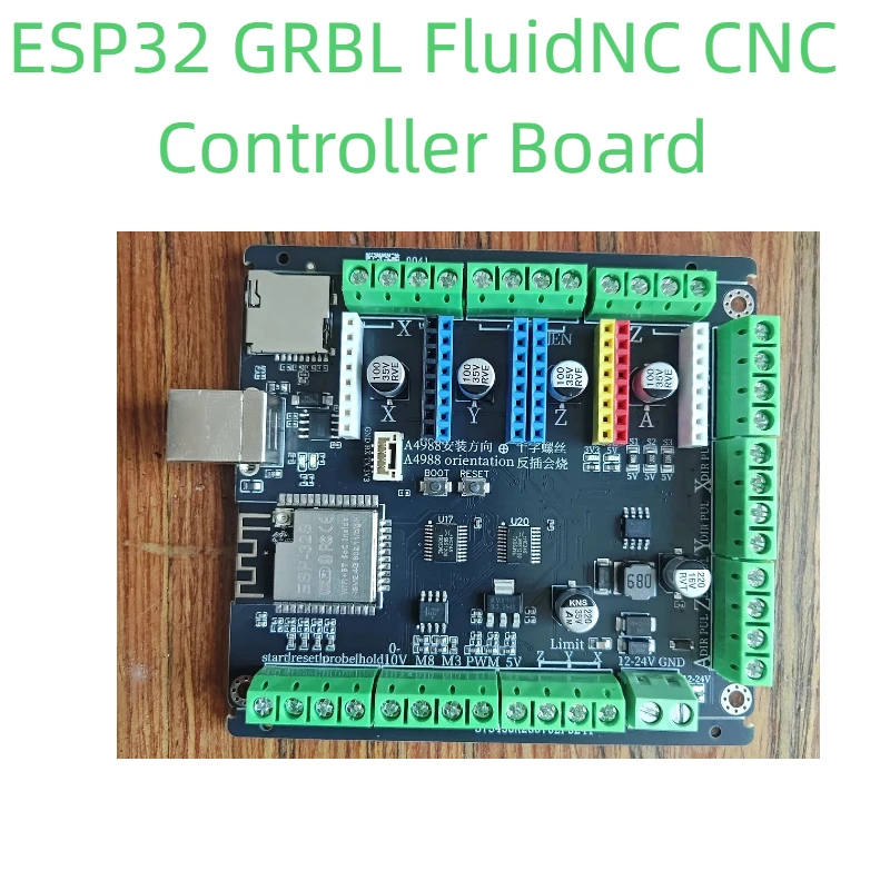 ESP32 GRBL FluidNC CNC Laser Engraver Control Board 3 Axis 4 Axis StepStick Module 5V Pulse Dir Output External Stepper Driver