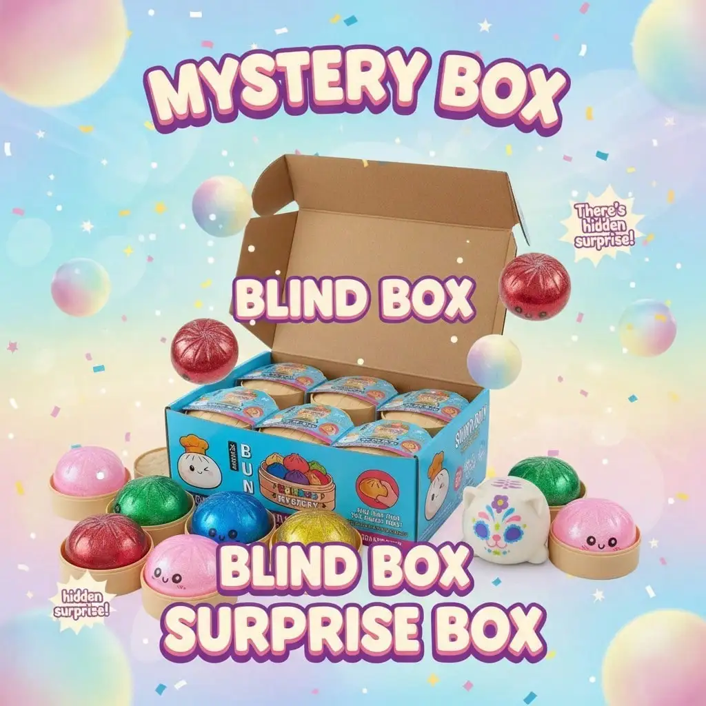 

Cute Dessert & Mystery Squishy Blind Box – 3 Independent Random Draws, Equal Chance Styles + Hidden Secret Variant (Min. 2, Up To 5 Items)