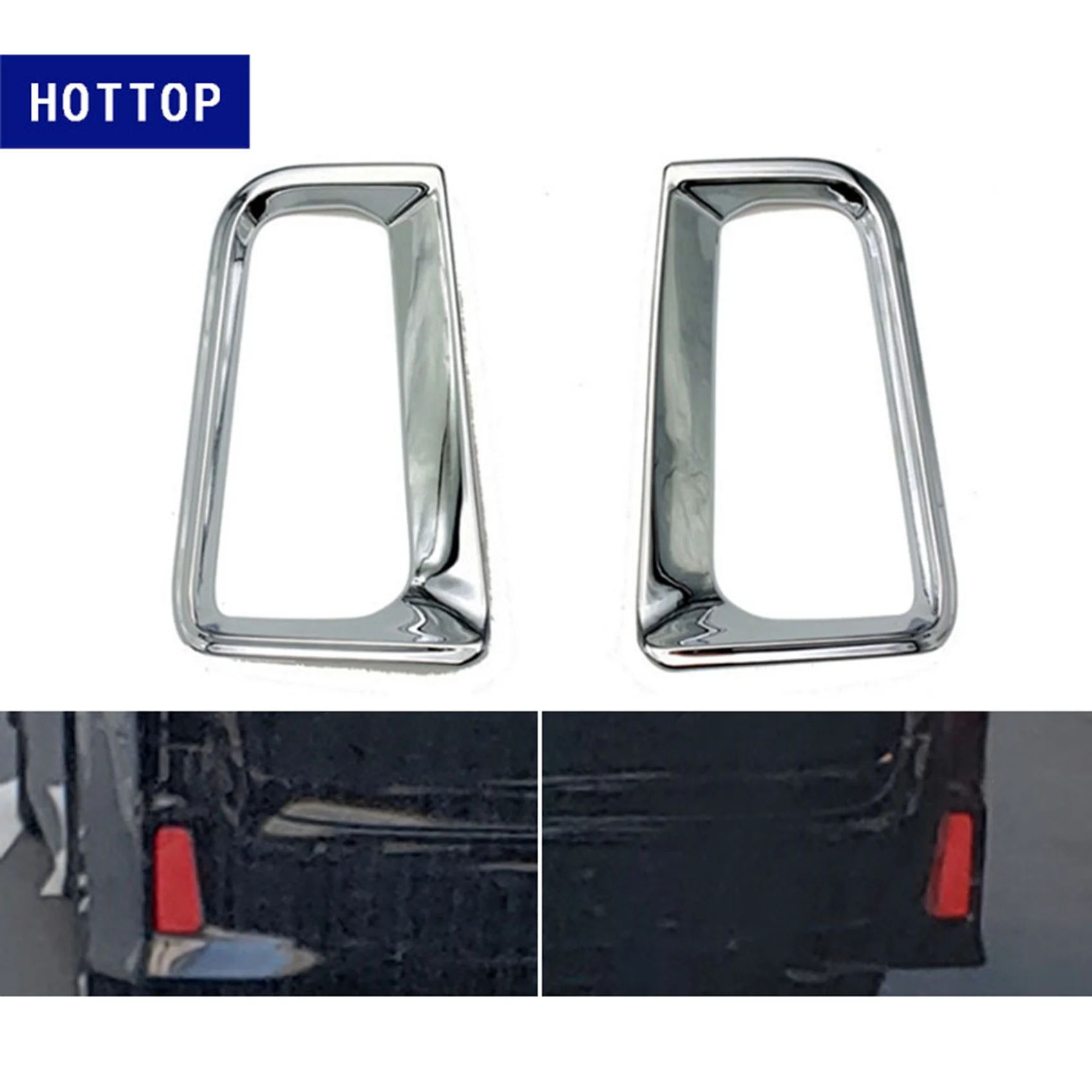 

Simple 2X Car Rear Bumper Fog Light Lamp Cover Trim Reflector Foglight Garnish Molding For Toyota Alphard VELLFIRE 30 2015-2020