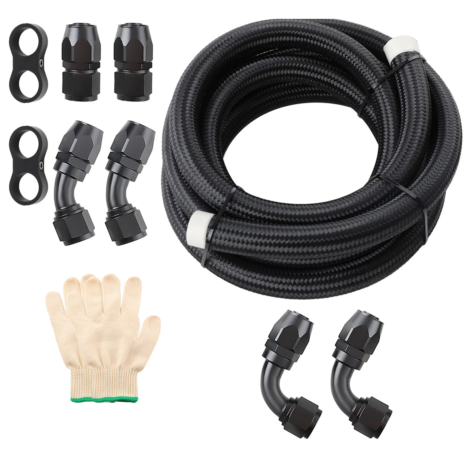 

Топливный шланг 12AN, совместимый с трансмиссионной жидкостью/маслом/гоночным топливом, 10 футов