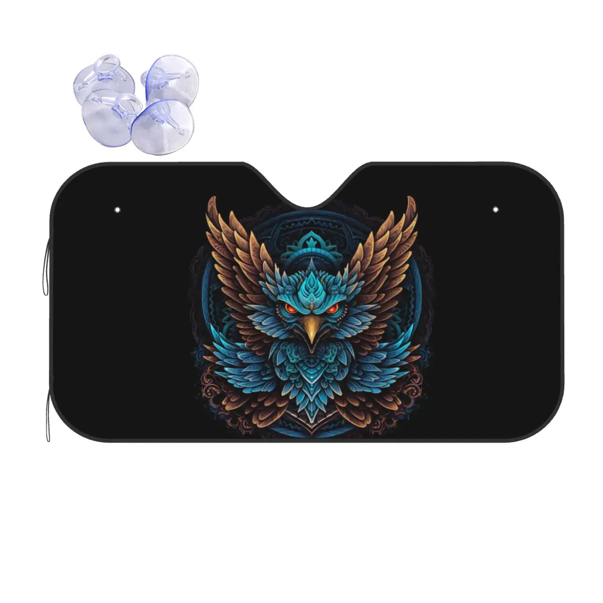 

Fierce Eagle Sunshade Windscreen Car Front Windshield Window Sun Visor Accessories Covers