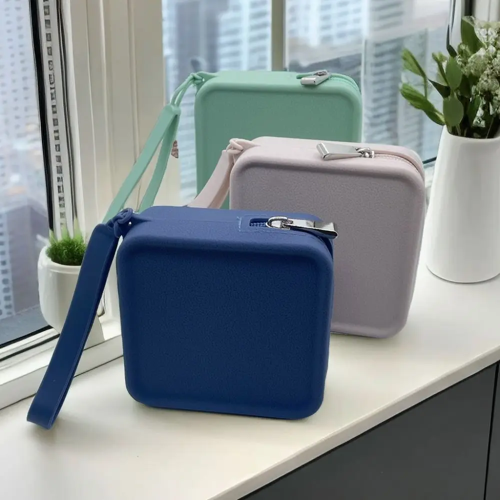

Bundle Pocket Silicone Square Coin Purse Snack Bag Travel Pouch Earphone Bag Square Pocket Waterproof Dog Treat Pouch