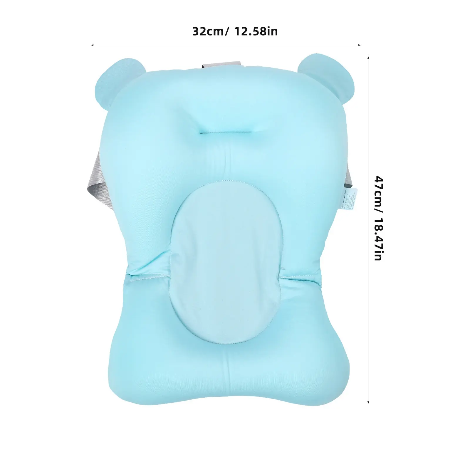 Baby Shower Cushion Non-Slip Bathtub Mat Infant Bath Cushion Shower Seat Support Soft Comfortable Baby Bath Seat