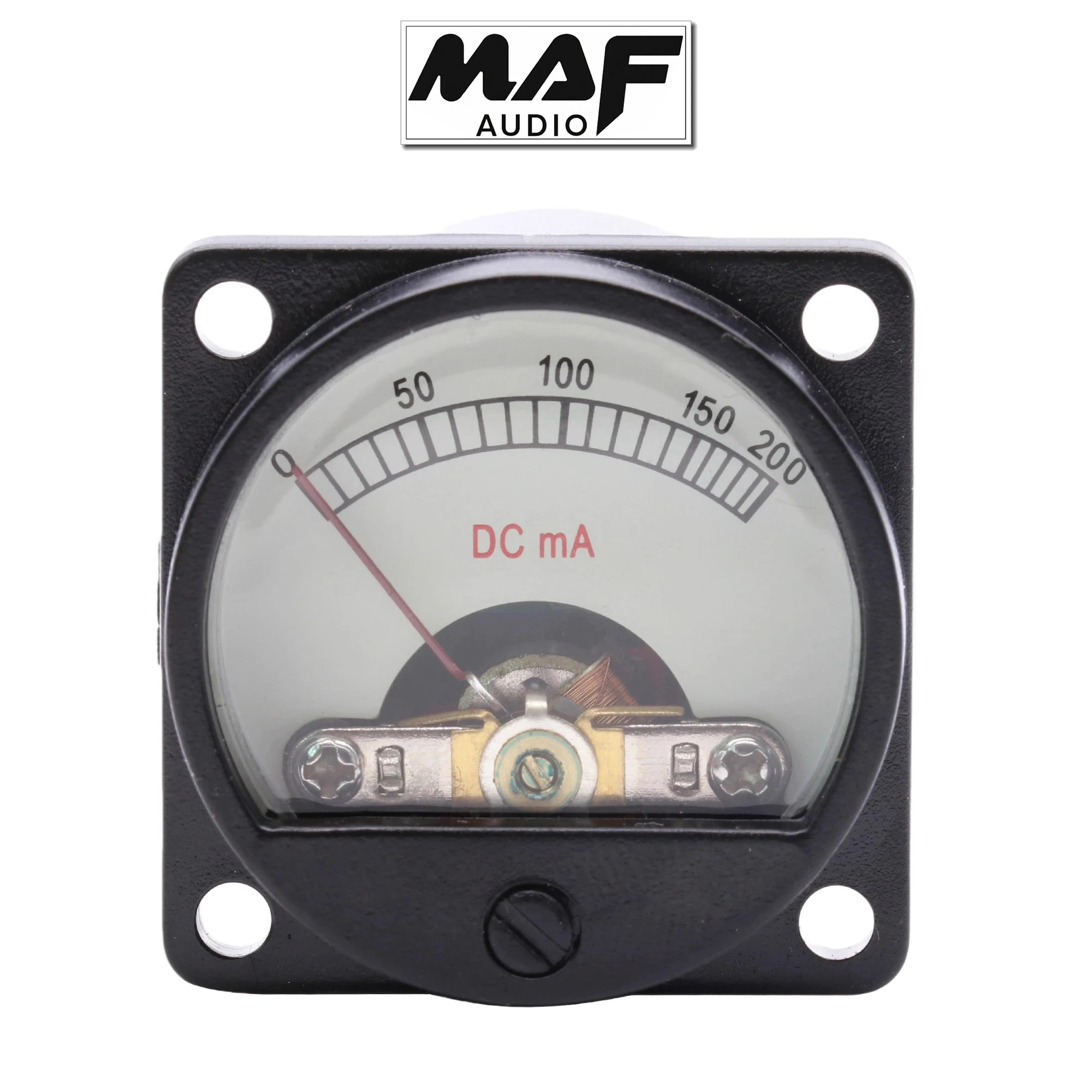 Vintage Tube Amplifier head Panel Meter DC Meter with built-in 12V bulb backlight, DC100MA, DC200MA