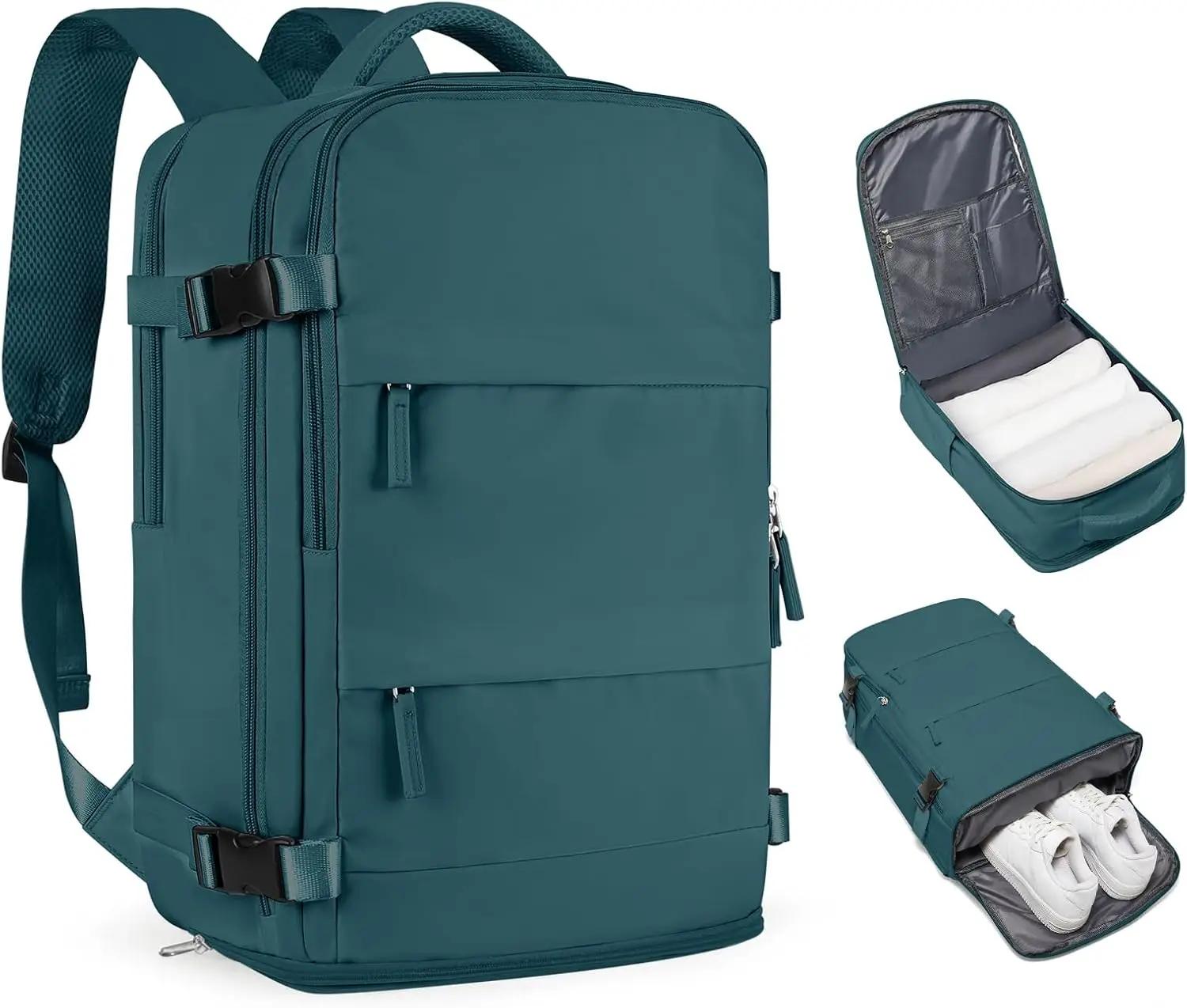 

Travel Backpack for Women and Men: Airline Approved, Waterproof Carry-On Daypack for Sports and Hiking