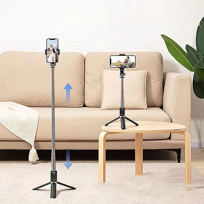 Drahtlose Bluetooth-kompatible Selfie-Sticks faltbare Mini-Stativ-Shutter-Fernbedienung für Xiaomi Huawei iPhone iOS Android