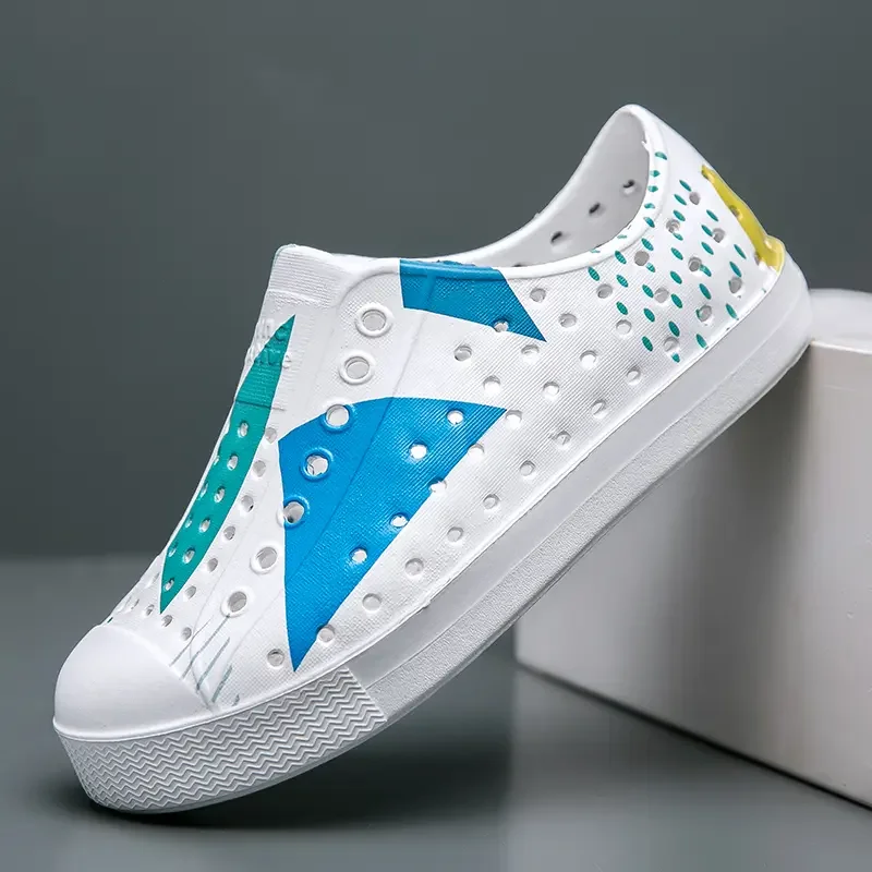 

Children's Perforated Toe Beach Sandals Summer Soft-soled Play Wading Rain Boots Breathable kids shoes boys shoes