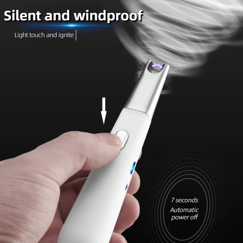 

Mini Portable Rechargeable USB Arc Kitchen Compact Igniter Personalized Creative Electronic Cigarette Lighter Cigarette Lighter