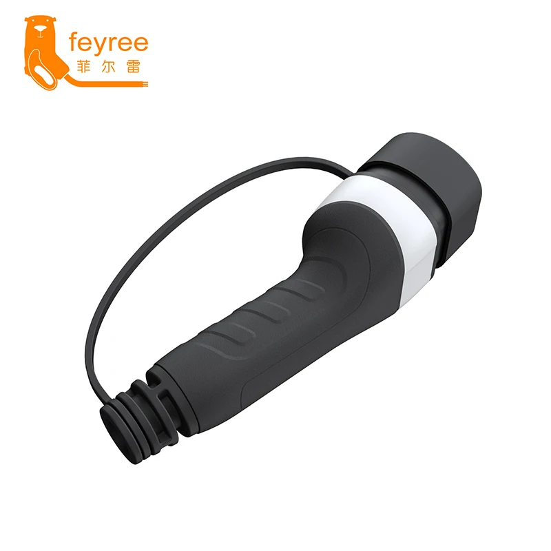 feyree EV Charger Plug Type2 Female Socket for Car Side 16A 32A 1Phase 11KW 22KW 3Phase IEC62196-2 Adapter for Electric Vehicle