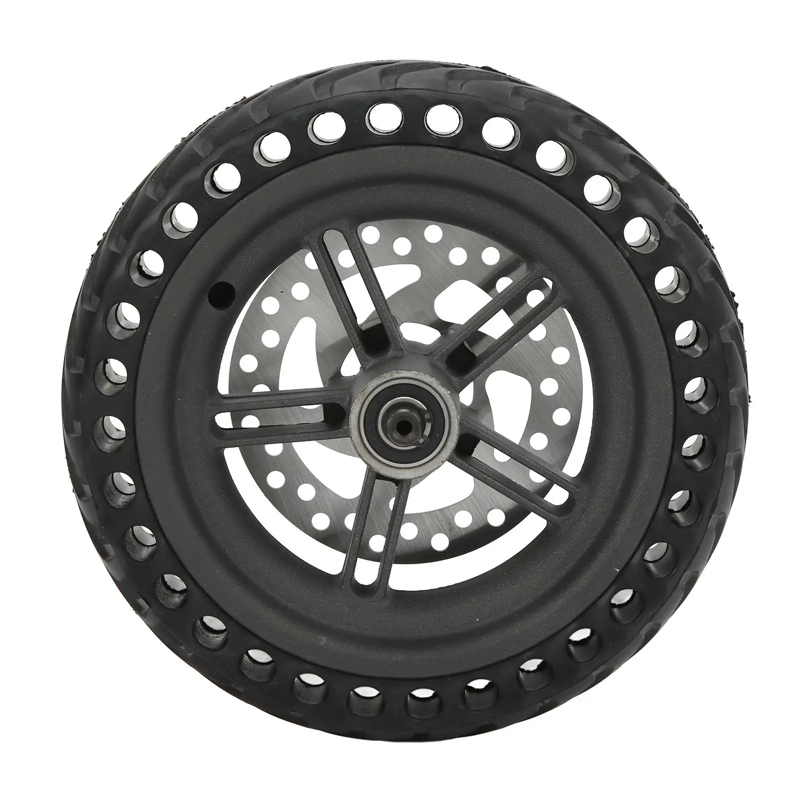 8.5in Rear Wheel Assembly w/ Honeycomb Tire & Brake Disk Set for Xiaomi M365 PRO/PRO2 Electric Scooter