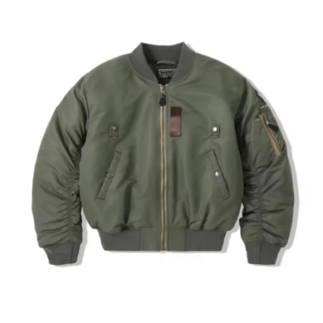 WII USAF William Gibson 2026 MA-1 Sage Green Winter Coat Pilot Nylon VTG Padded L2B Vintage JAPAN Flight Jacket For Men