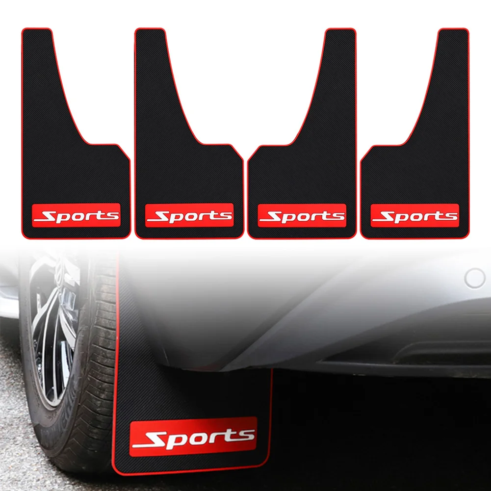 

4Pcs Black Car Sports Fender Mud Flaps Mudguards Splash Guards Universal For All Cars Trucks SUVs / Crossover Vehicles