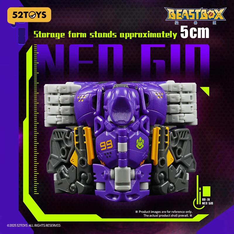 52TOYS Beastbox BB-70 NEO GIO (NON EDIZIONE VIP) Giocattoli di deformazione Action Figure, Giocattoli di conversione da collezione, con scatola di immagazzinaggio da 4 cm