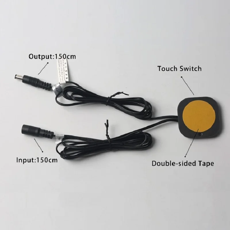 Ultra thin penetrating touch switch DC12V 24V 60W LED touch sensor for hidden on the back of wooden furniture acrylic stone