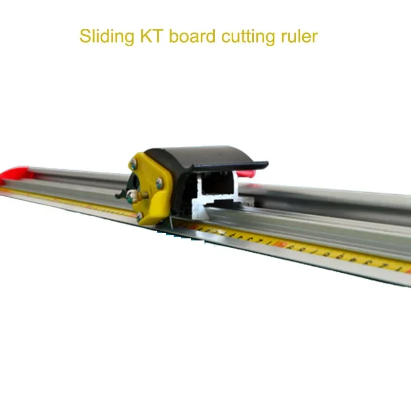 Protective Sliding KT Board Cutting Ruler Anti-skid and Anti-running Aluminum Alloy Art Ruler Hook