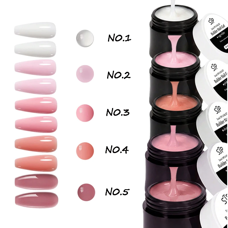 20ml painless leveling and extending nail gel, UV nail gel, DIY nail art charm, suitable for nail salons.