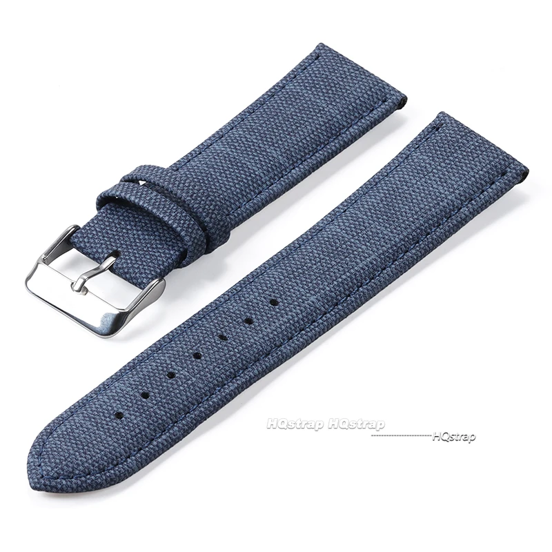 Nylon-Uhrenarmband mit Denim-Muster für Casio, Vintage-Lederarmband, 10, 12, 14, 16, 18, 20, 22 mm, Uhrenarmband für Seiko-Männer und Frauen, Zubehör