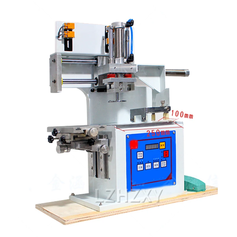 

Small Pneumatic Pad Printing Machine 100*250MM Automatic Ink Pad Printing Machine Single Color Logo Printing Date Print