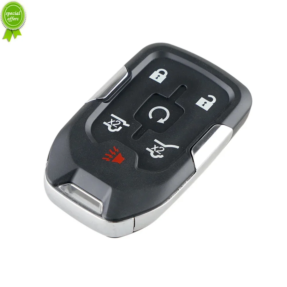 

New Car Key Shell Case Remote Smart Key Fob Case 5 Buttons forChevrolet Suburban Tahoe GMC Yukon XL 2015 Replacement Fob Case