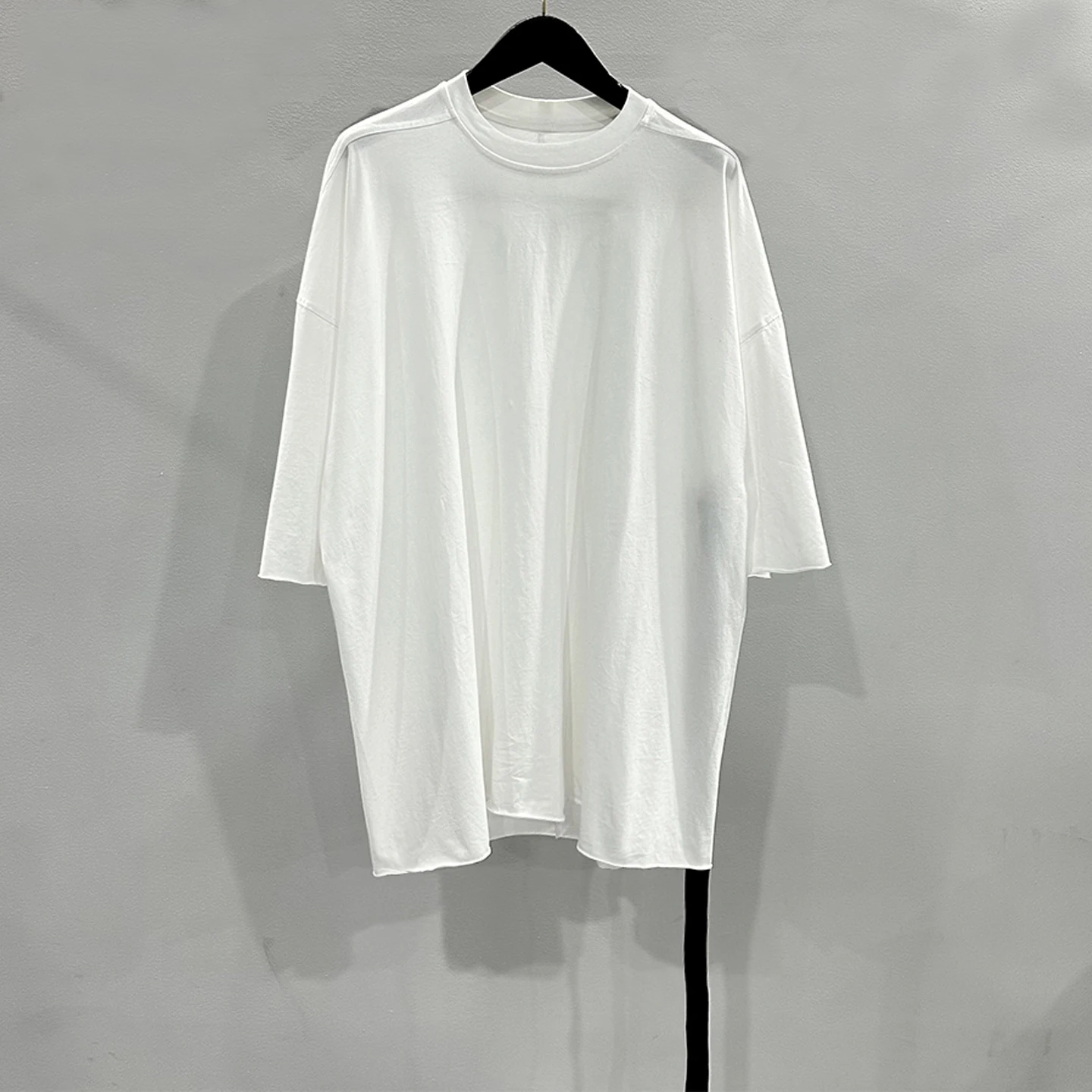 

Мужская футболка с длинным рукавом и отворотами на рукавах, больших размеров, с широкими плечами, из хлопка, дышащая, износостойкая, устойчивая к пятнам.