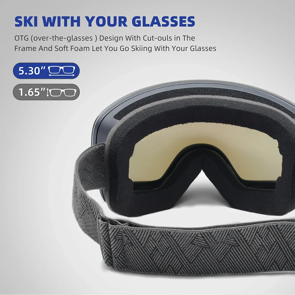 KINGSEVEN الرياضة في الهواء الطلق في سن المراهقة الرجال النساء نظارات التزلج-مكافحة الضباب UV400 على الجليد التزلج نظارات الشتاء يندبروف نظارات واقية