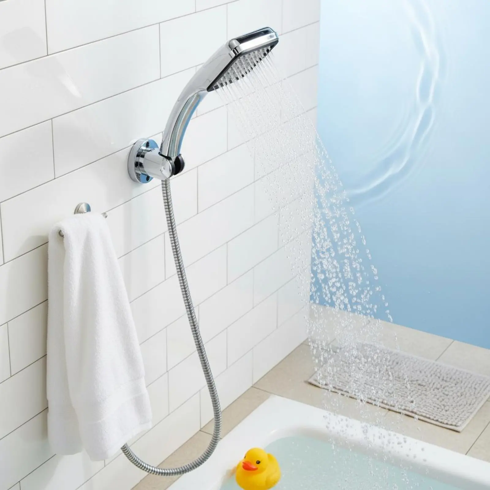 

Handheld Shower Head Water Saving Handheld Shower Handset Easy Installation Rust Resistant