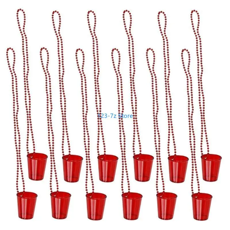 A9BF Bicchierino collana perline Confezione da 12 bicchierini per collane Bicchieri per bicchierini per sfilate