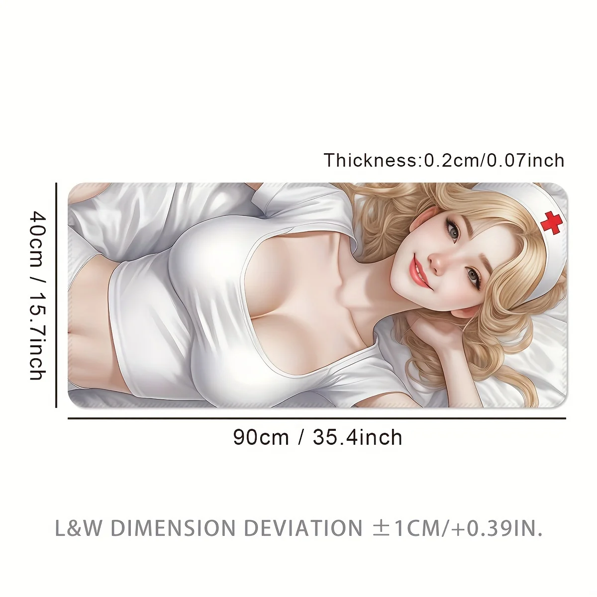 لوحة ماوس ألعاب كبيرة الحجم من الشعر الذهبي، حصيرة مكتب مطاطية سميكة ممتدة كبيرة الحجم، لوحة ماوس مكتب غير قابلة للانزلاق وقابلة للغسل بدقة #2